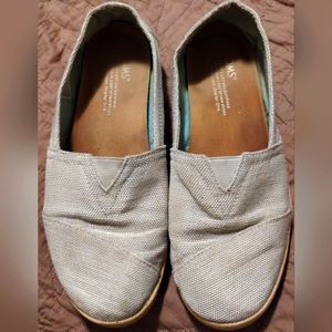 Toms Slip On Loafer Sneaker Fabric Flat Womens 7.5
